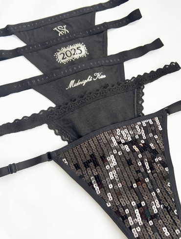 Набір трусиків стрінгів бавовняних 5-Pack Cotton Thong Panties