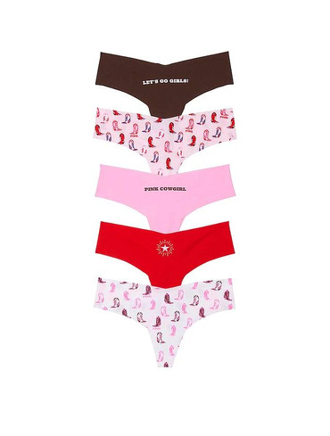 Набір трусиків стрінгів безшовних 5-Pack No-Show Thong Panties