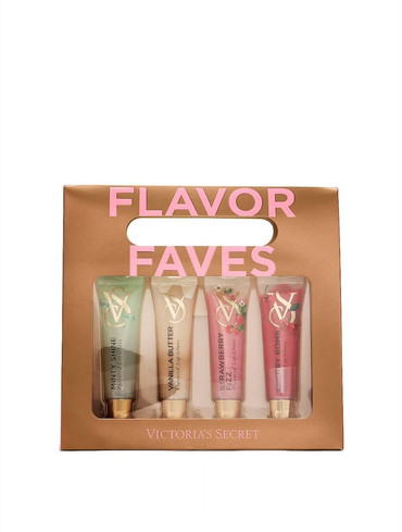 Подарунковий набір блисків для губ  4 шт. 4-Piece Flavor Favorites Lip Gloss Gift Set ft. New Vanilla Flavor Sneak Peek
