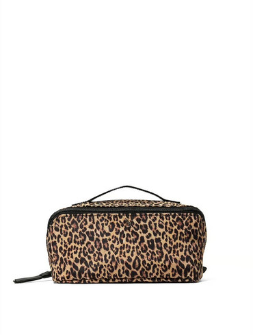 Набір косметичок 3 в 1 для подорожей леопард 3-Piece Expandable Travel Makeup Bag