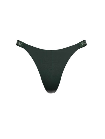 Трусики стрінги зі стразами зелені Shine Strap Thong Panty