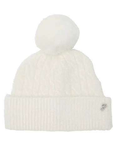 Шапка хутряна тепла з помпоном Fuzzy Feels Beanie