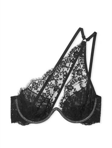 Бюстгальтер мереживний зі стразами на одне плече Twinkle Lace One-Shoulder Monowire Bra