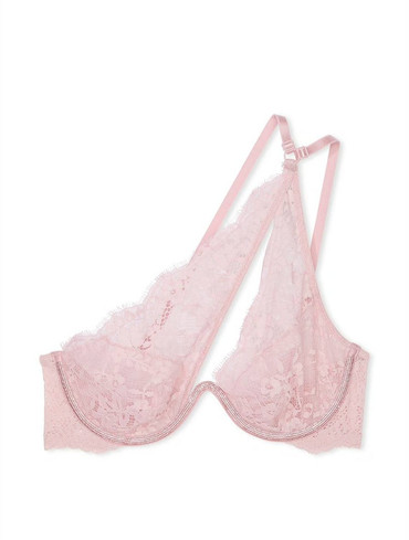 Бюстгальтер мереживний зі стразами на одне плече Twinkle Lace One-Shoulder Monowire Bra