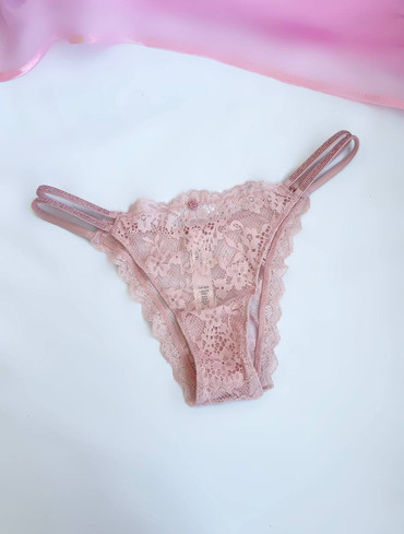 Трусики бразильяни мереживні зі стразами Twinkle Strap Lace Brazilian Panty