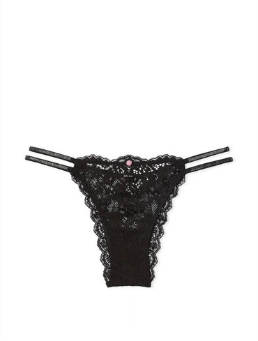 Трусики бразильяни мереживні зі стразами Twinkle Strap Lace Brazilian Panty