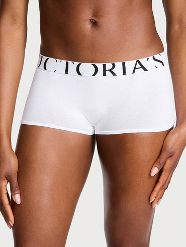 Трусики шорти бавовняні з логорезинкою Exploded Logo Cotton Boyshort Panty