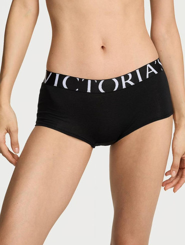 Трусики шорти бавовняні з логорезинкою Exploded Logo Cotton Boyshort Panty