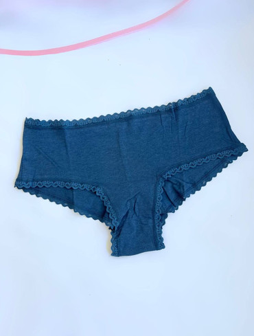 Трусики чікі бавовняні Cotton Lace-Trim Cheeky Panty
