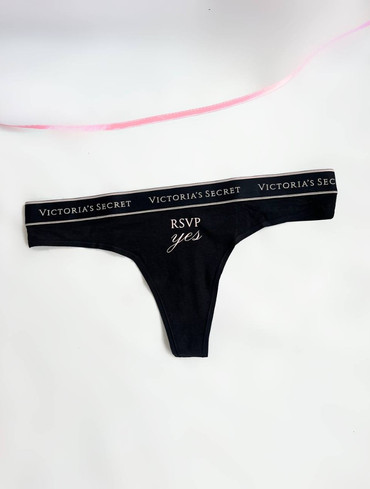Трусики стрінги бавовняні Logo Cotton Thong Panty