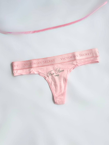 Трусики стрінги бавовняні Logo Cotton Thong Panty